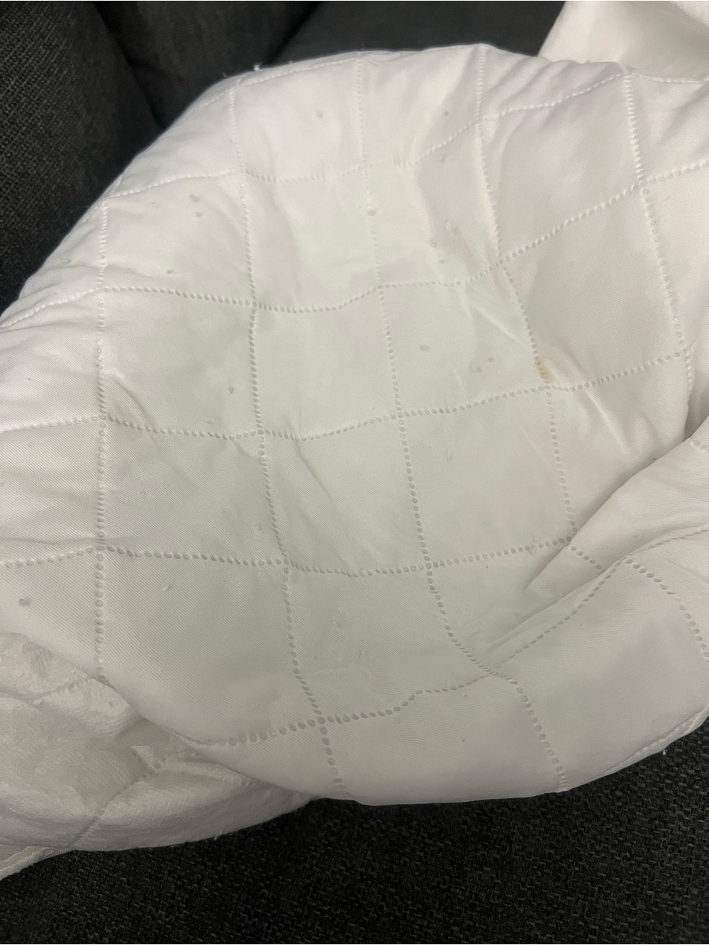White Quilted Mattress Protector - Plush, plus fitted and flat soft sheet.